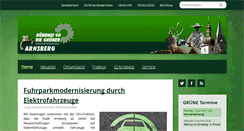 Desktop Screenshot of gruene-arnsberg.de